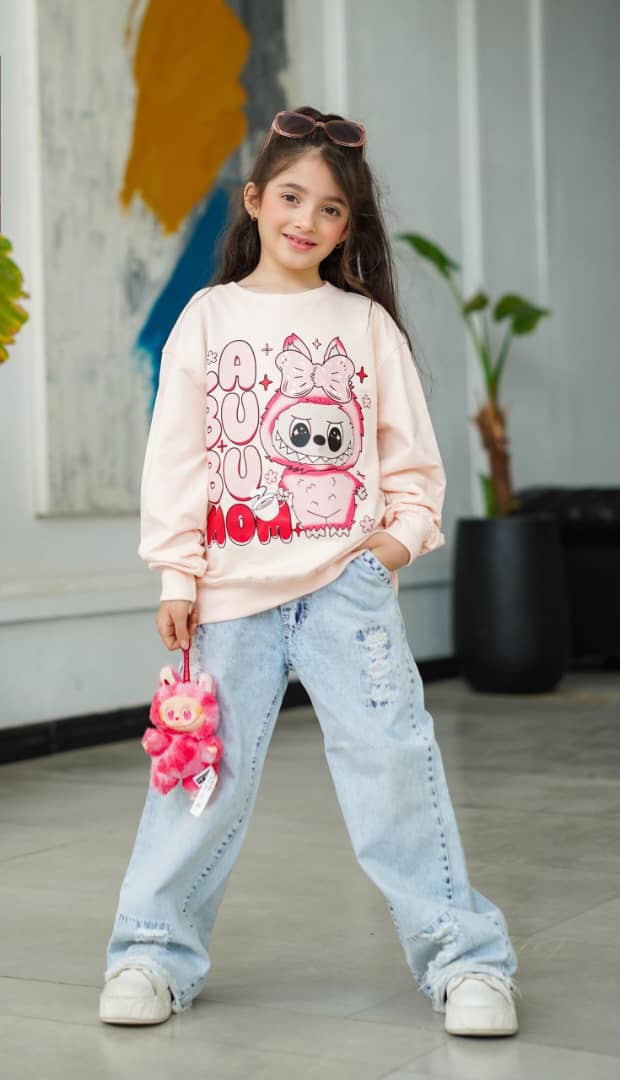 بلوز آستین بلند تتلو دخترونه