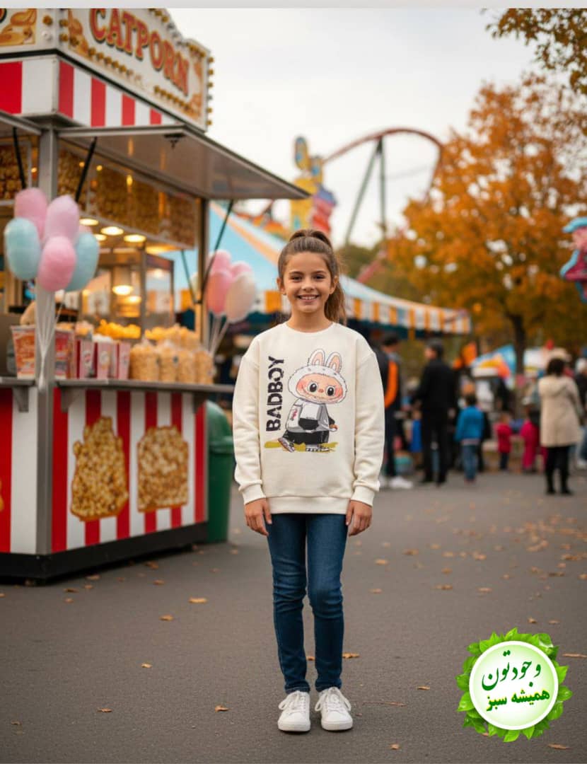 بلوز آستین بلند تتلو دخترونه